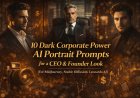 Dark Corporate Power AI Portrait Prompts (CEO / Founder Look)