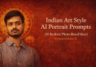 Indian Art Style AI Portrait Prompts (10 Realistic Photo-Based Ideas)