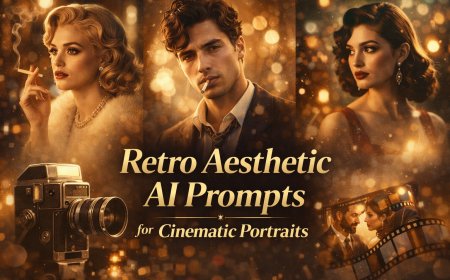 Retro Aesthetic AI Prompts for Cinematic Portraits