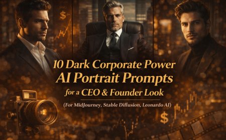 Dark Corporate Power AI Portrait Prompts (CEO / Founder Look)