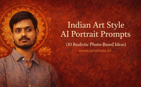 Indian Art Style AI Portrait Prompts (10 Realistic Photo-Based Ideas)