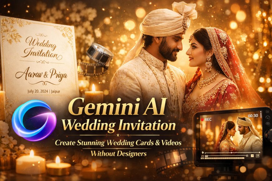 Gemini AI Wedding Invitation Create Stunning Wedding Cards & Videos Without Designers