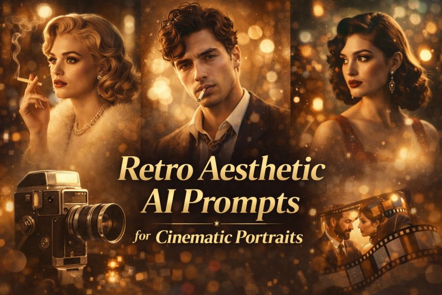Retro Aesthetic AI Prompts for Cinematic Portraits