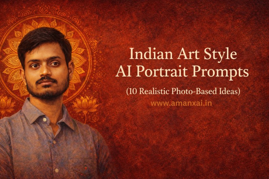 Indian Art Style AI Portrait Prompts (10 Realistic Photo-Based Ideas)