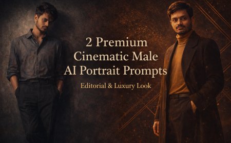 2 Premium Editorial AI Portrait Prompts for Cinematic Male Photos (9:16)